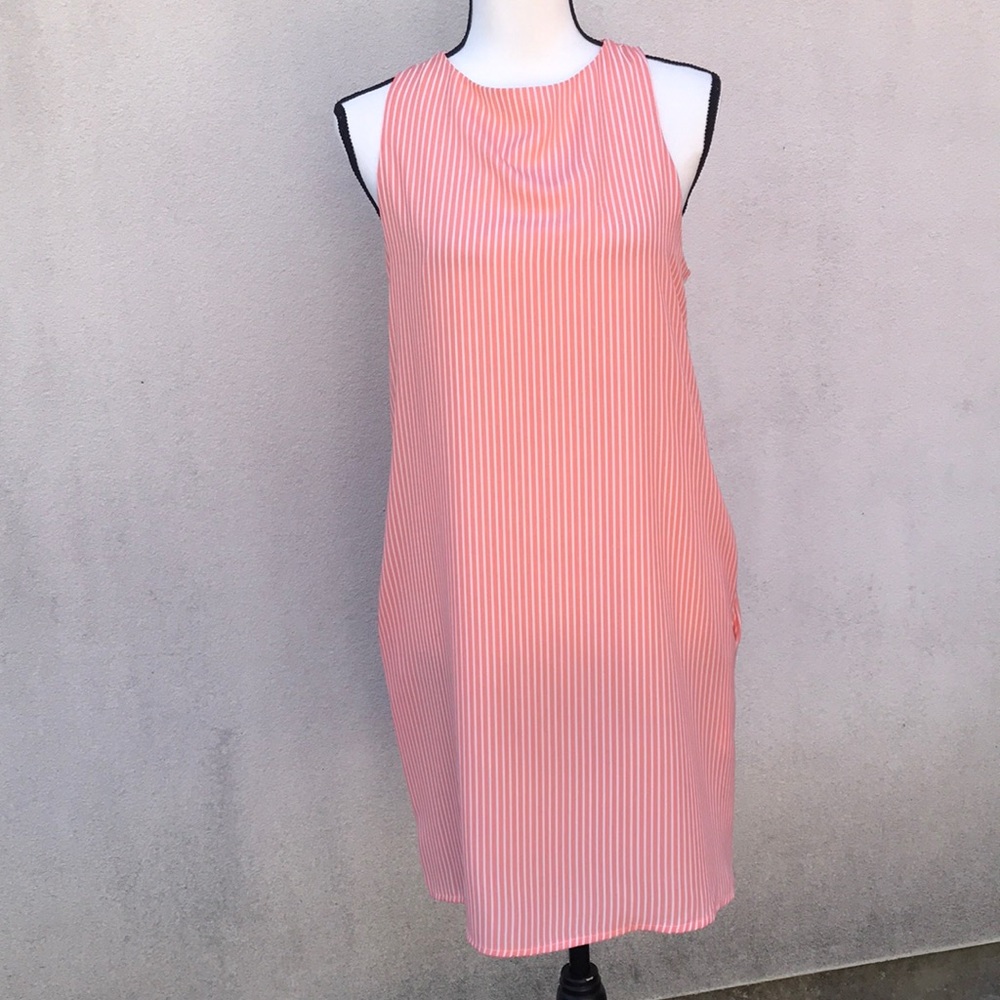 Stripped pink lily dress size small